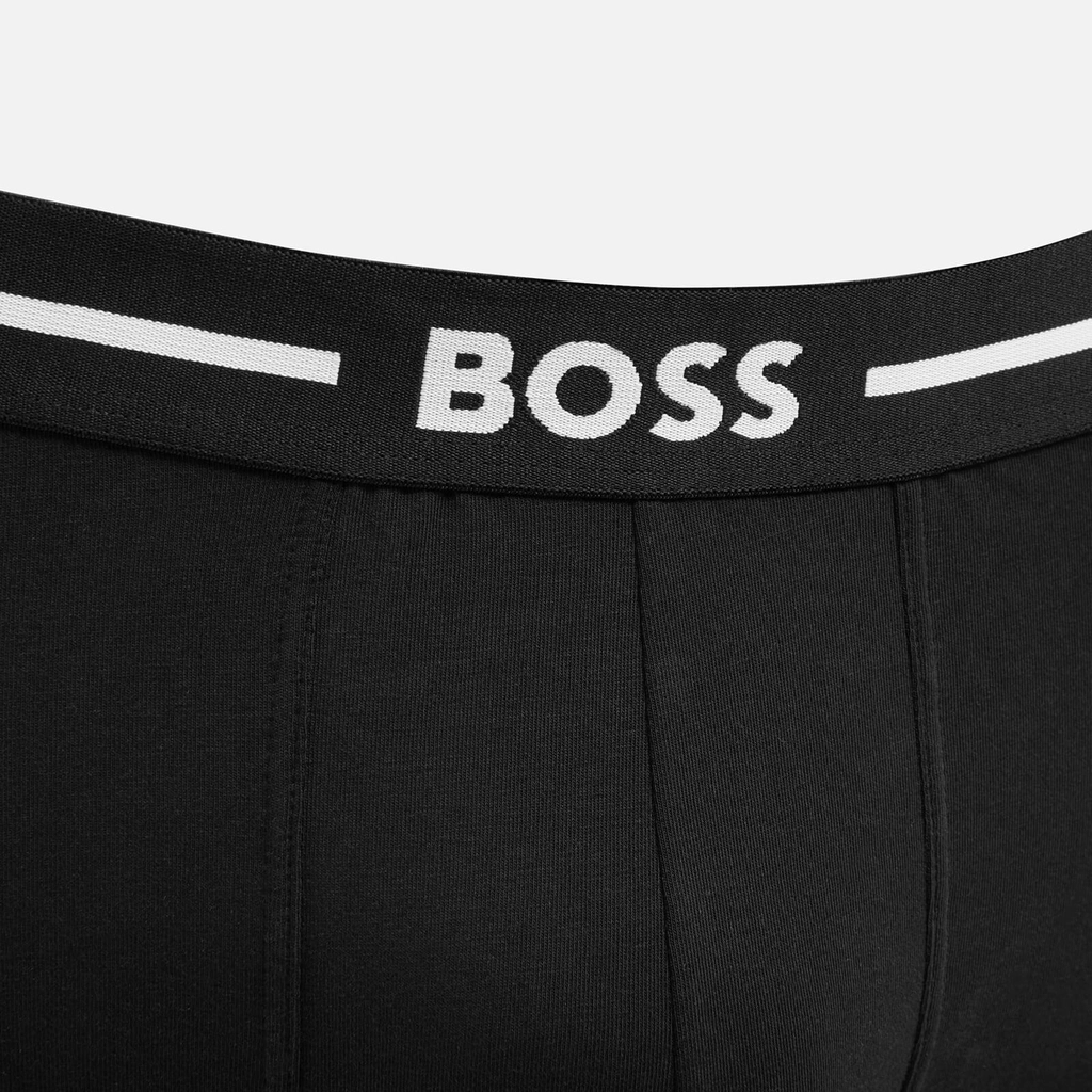 Boss Bodywear Three-Pack Bold Stretch-Cotton Boxer Trunks - S